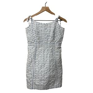 Madewell Blue and White Checkered Mini Dress